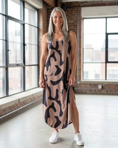 AI-generated model wearing WIHOLL Summer Dresses for Women 2026 Maxi Dress Boho Halter Dress Sundresses Beach Vacation Clothes Travel Outfits