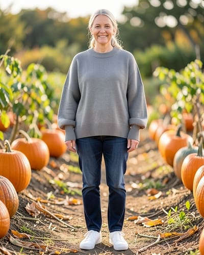 AI-generated model wearing LILLUSORY Oversized Sweaters for Women 2026 Fall Fashion Outfits Clothes